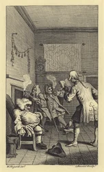 Szene aus Tristram Shandy von Laurence Sterne